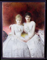 Porträt von Marthe und Terese Galoppe, 1889